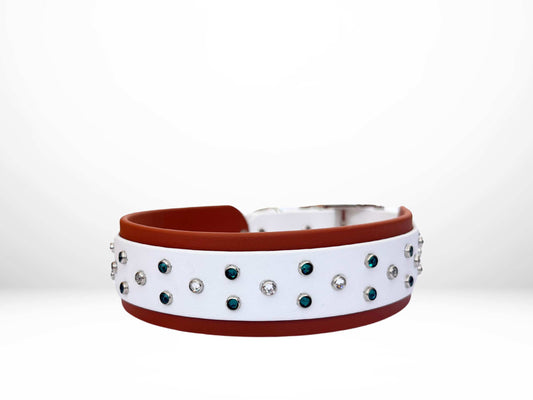 Large (16-19 Inches) Crystal Buckle Biothane Collar