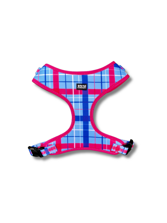 Red White and Blue Plaid Harness