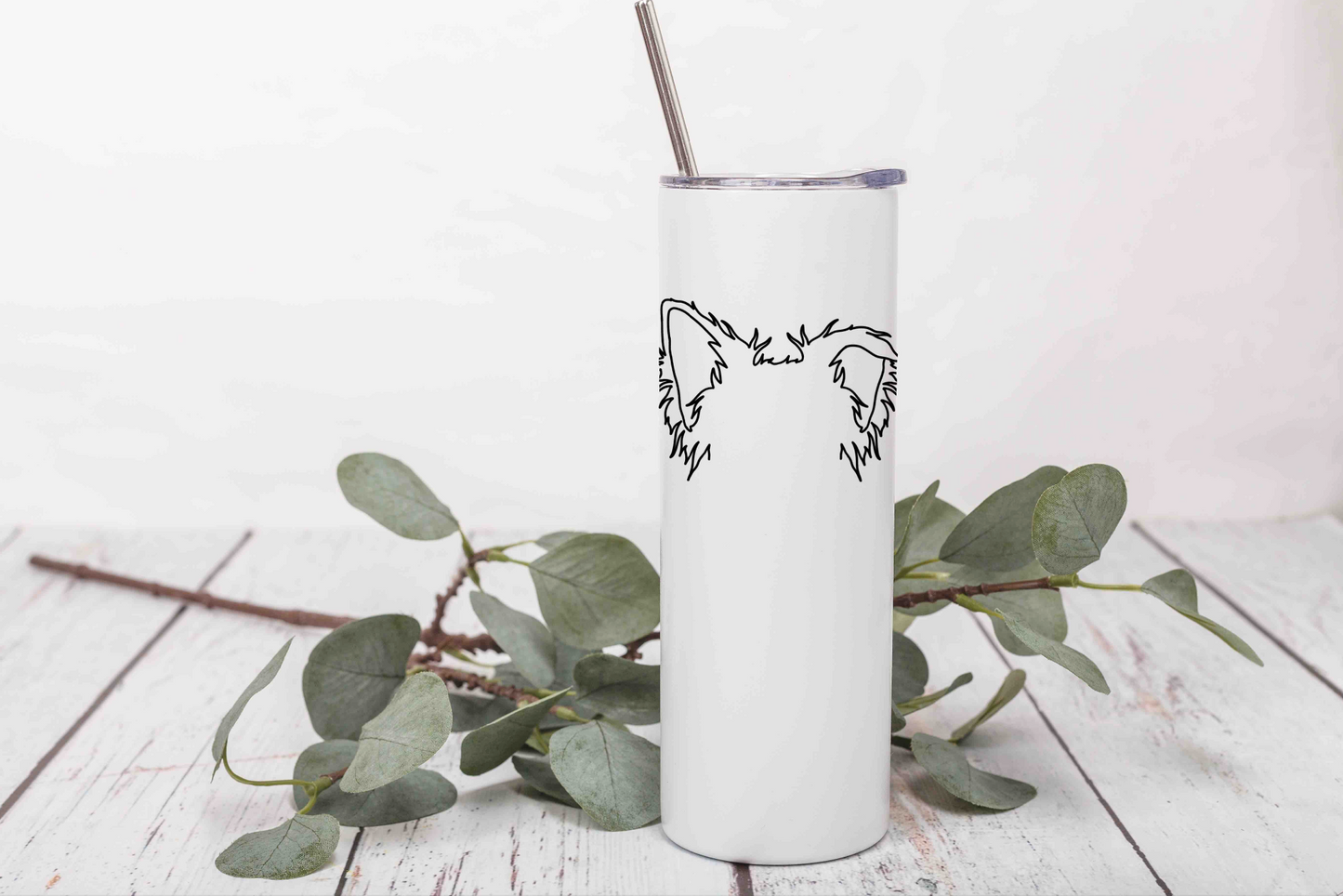 Custom Dog Outline Tumbler