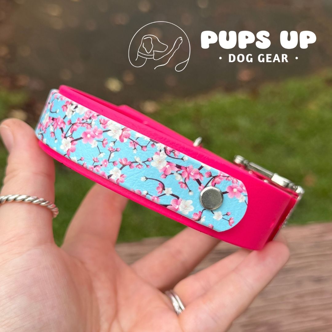 1" w/ Overlay Cherry Blossom Collar