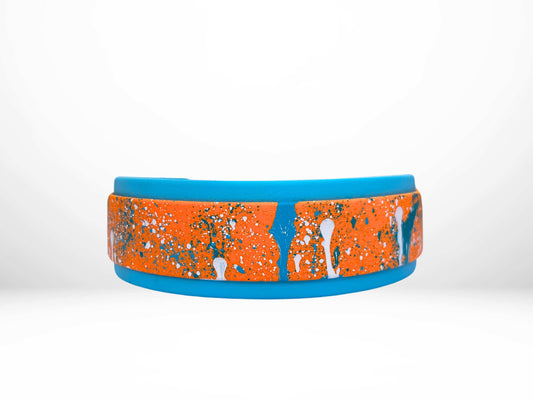 Large (16-19 Inches) Splatter Buckle Biothane Collar