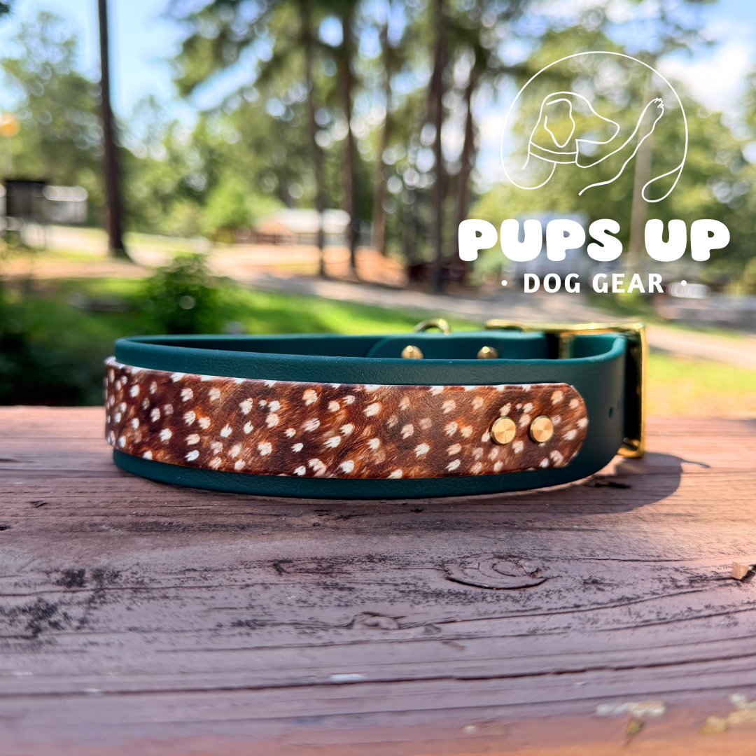 PREMADE 1.5" Forest w/ Fawn Overlay Collar