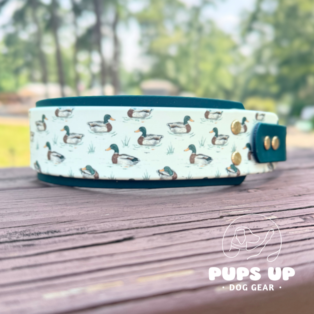 PREMADE 2" Mallard Ducks Collar