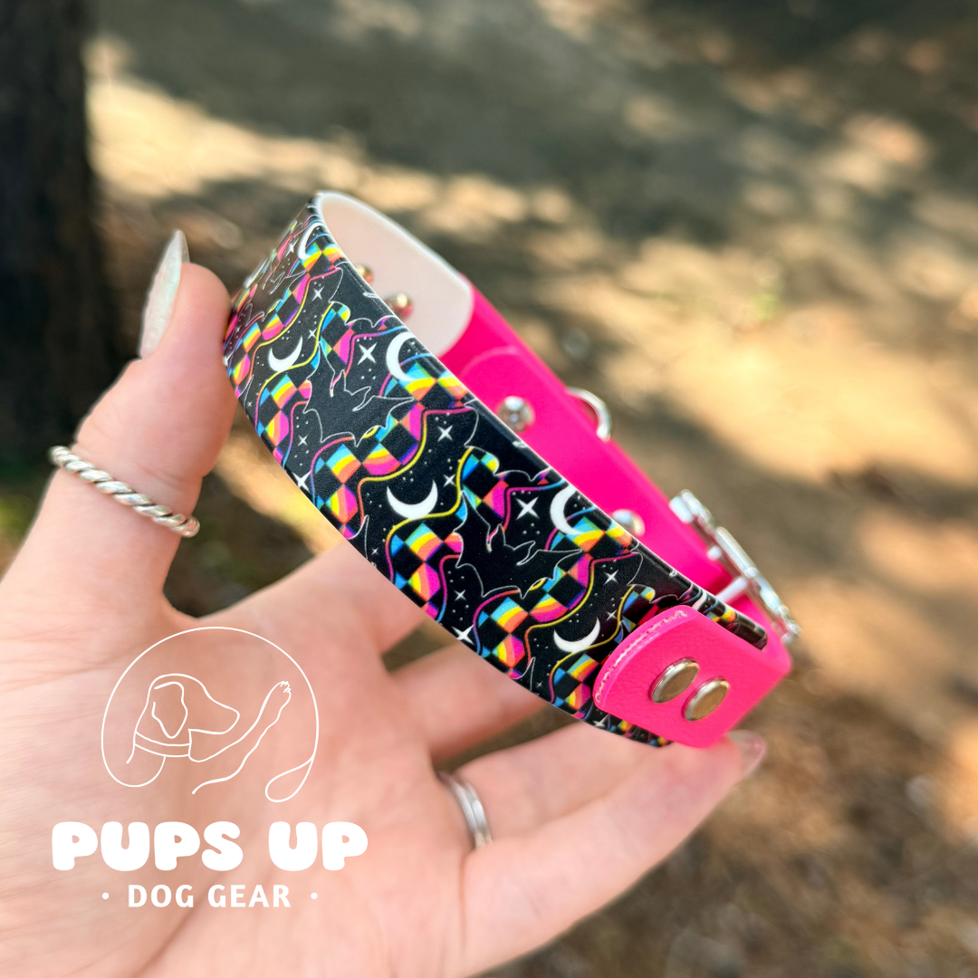 PREMADE 1" Retro Bats Collar