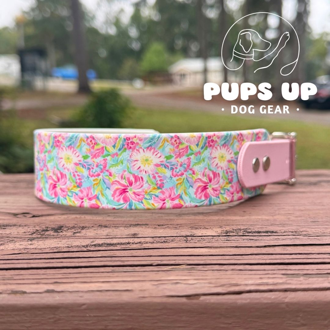 1.5" Tapered Beachy Floral Collar