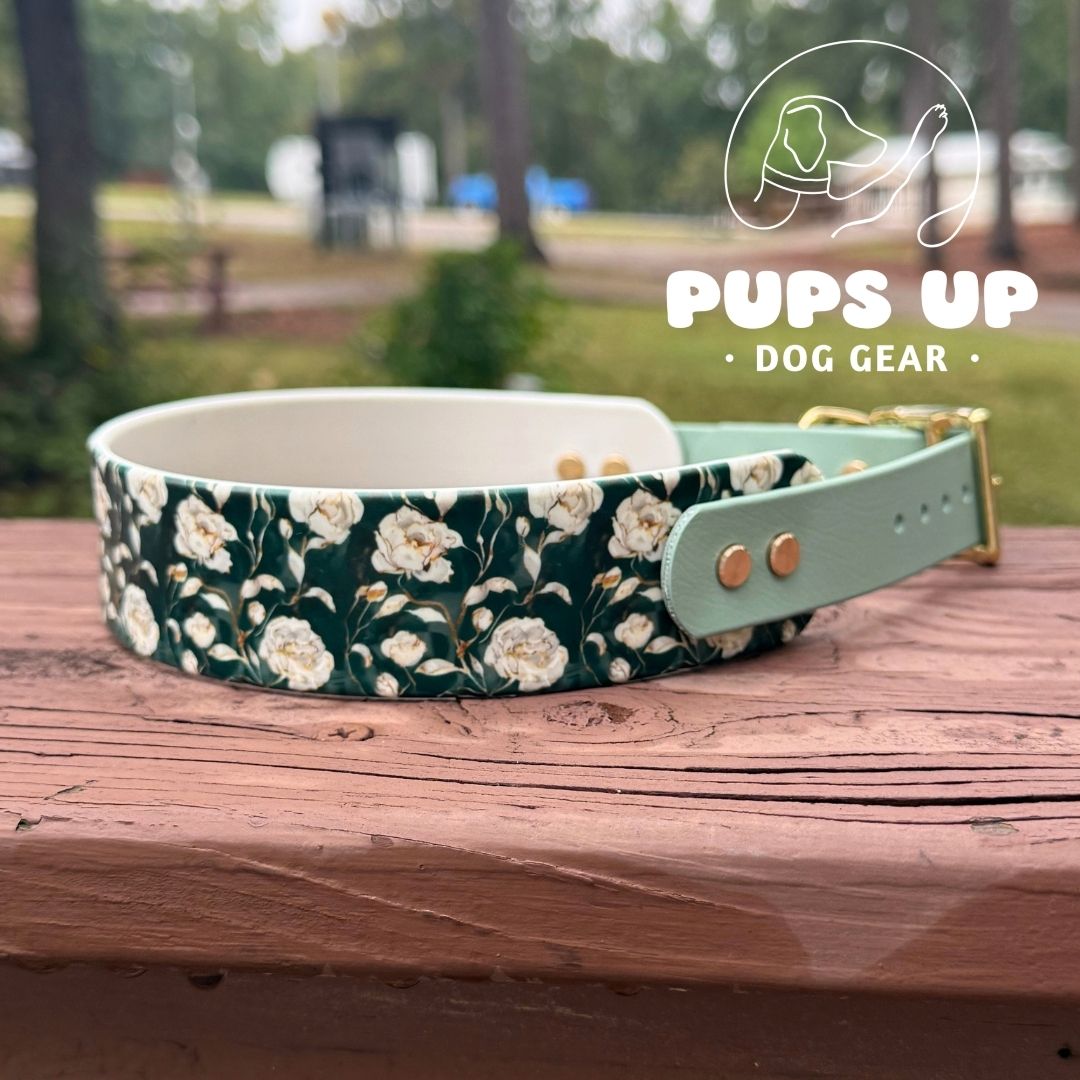 1.5" Tapered Forest Floral Collar