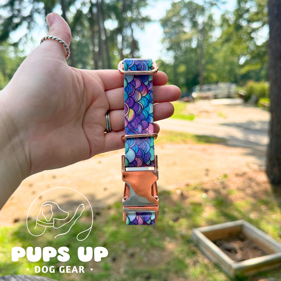 PREMADE 1" Mermaid Quick Release Collar