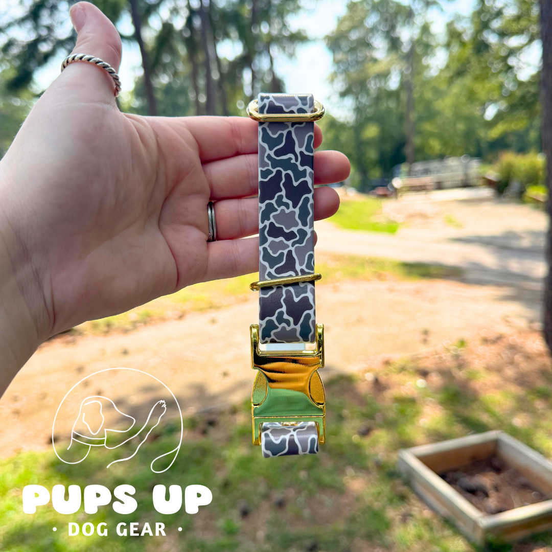 PREMADE 1" Duck Camo Quick Release Collar