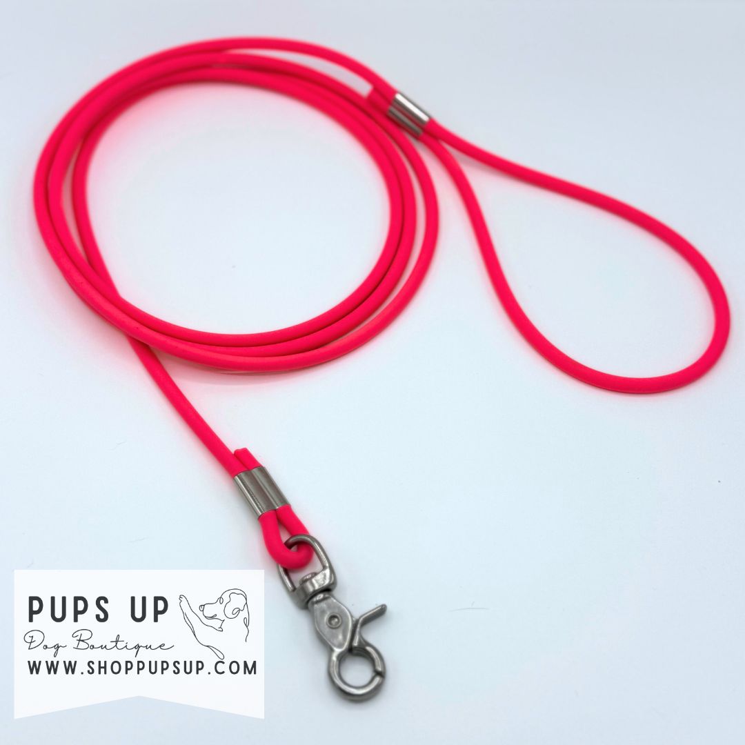 PREMADE 7.5FT Rope Leash - Neon Pink