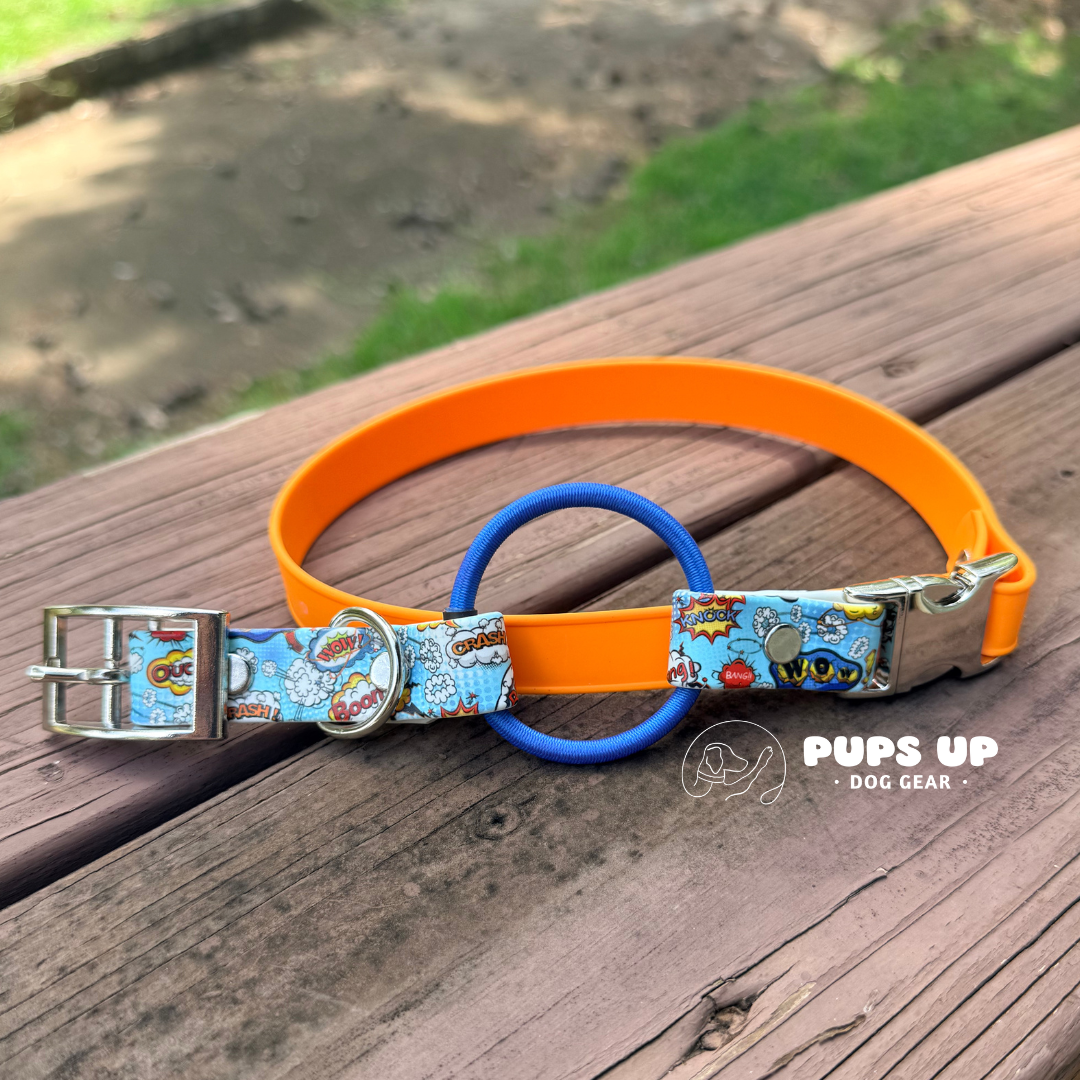 PREMADE Comic UV Print E Collar Replacement Strap
