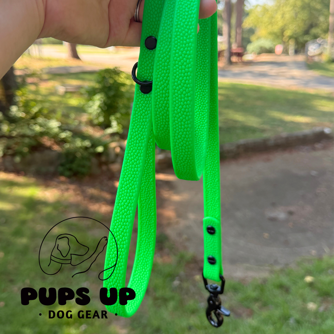 PREMADE Neon Green Pebble Grip Leash