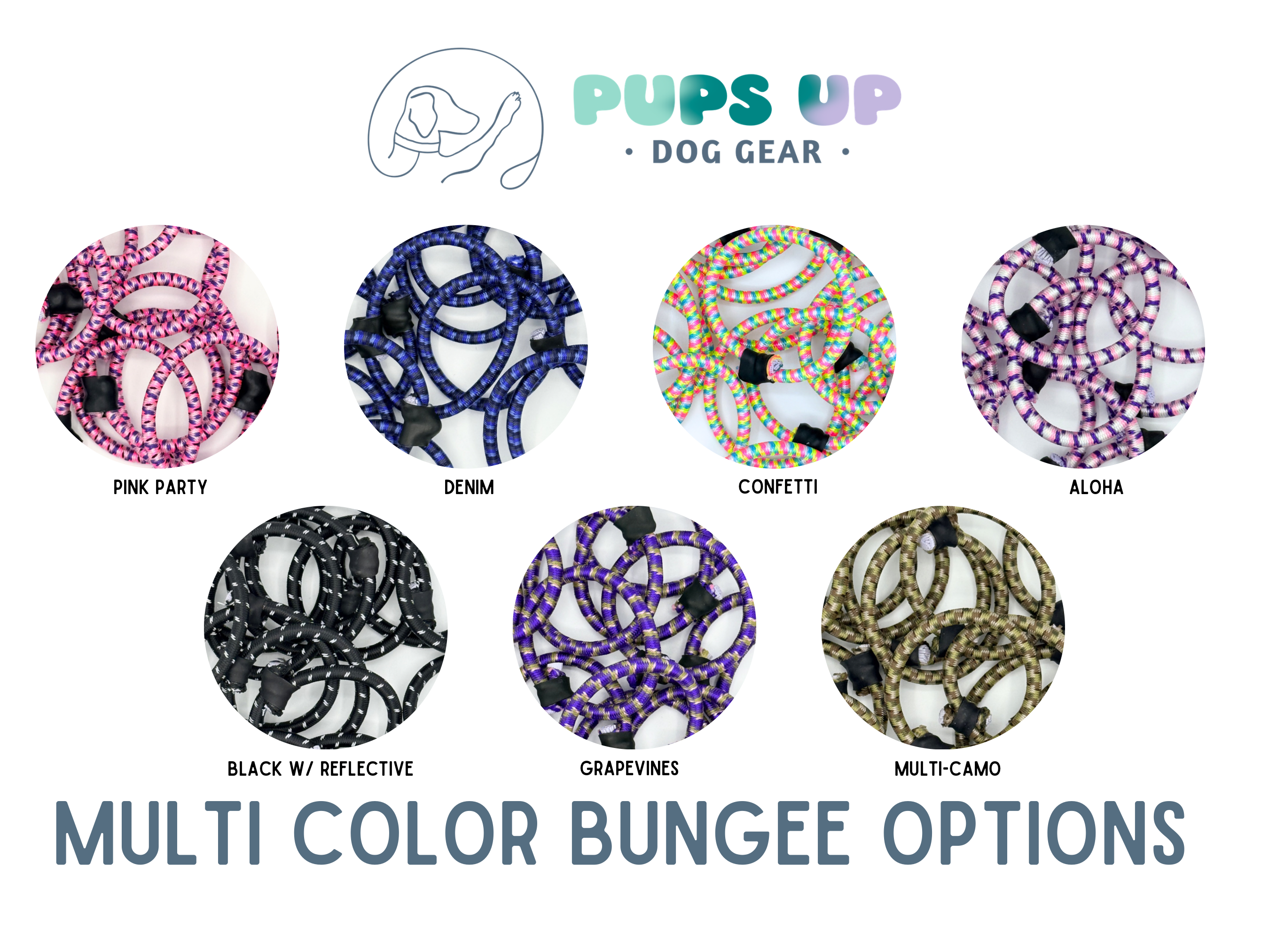 3/4" Bungee E Collar Strap