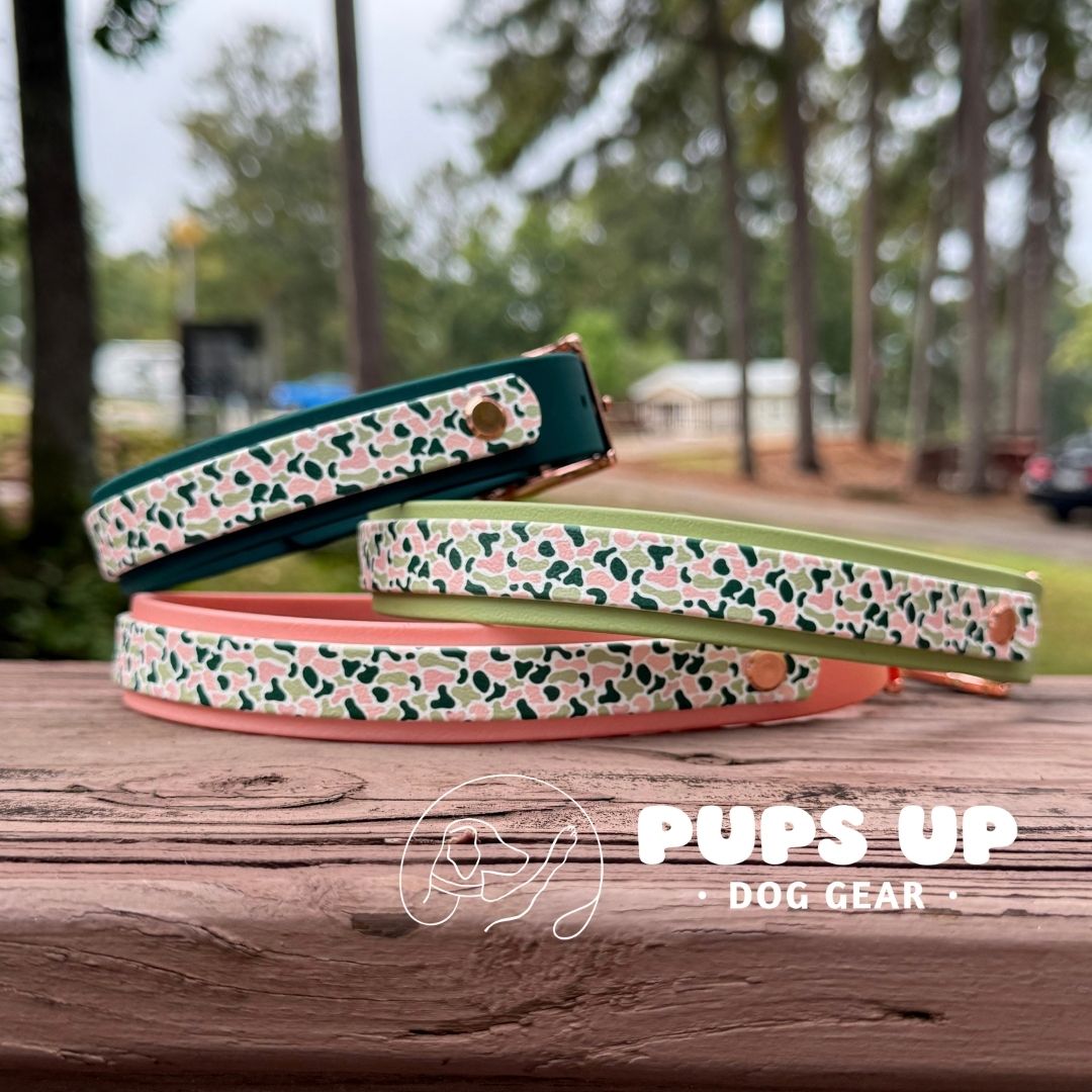 1" w/ Overlay Rose Gold Camo Collar