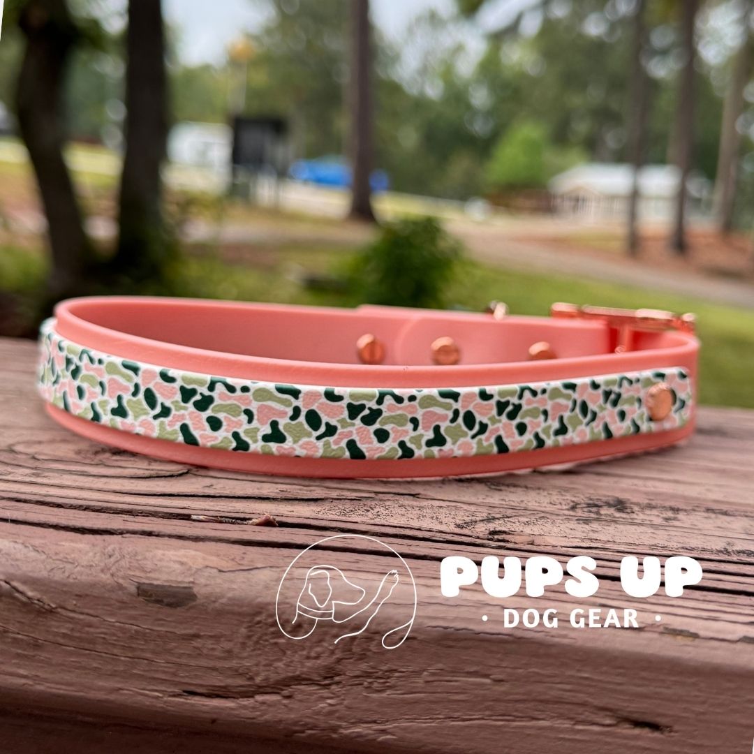 1" w/ Overlay Rose Gold Camo Collar