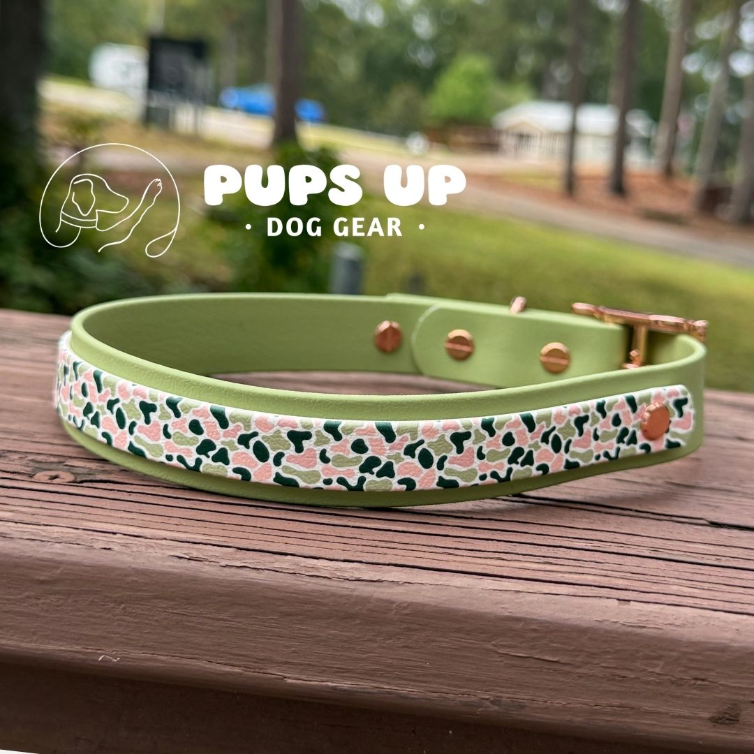 1" w/ Overlay Rose Gold Camo Collar