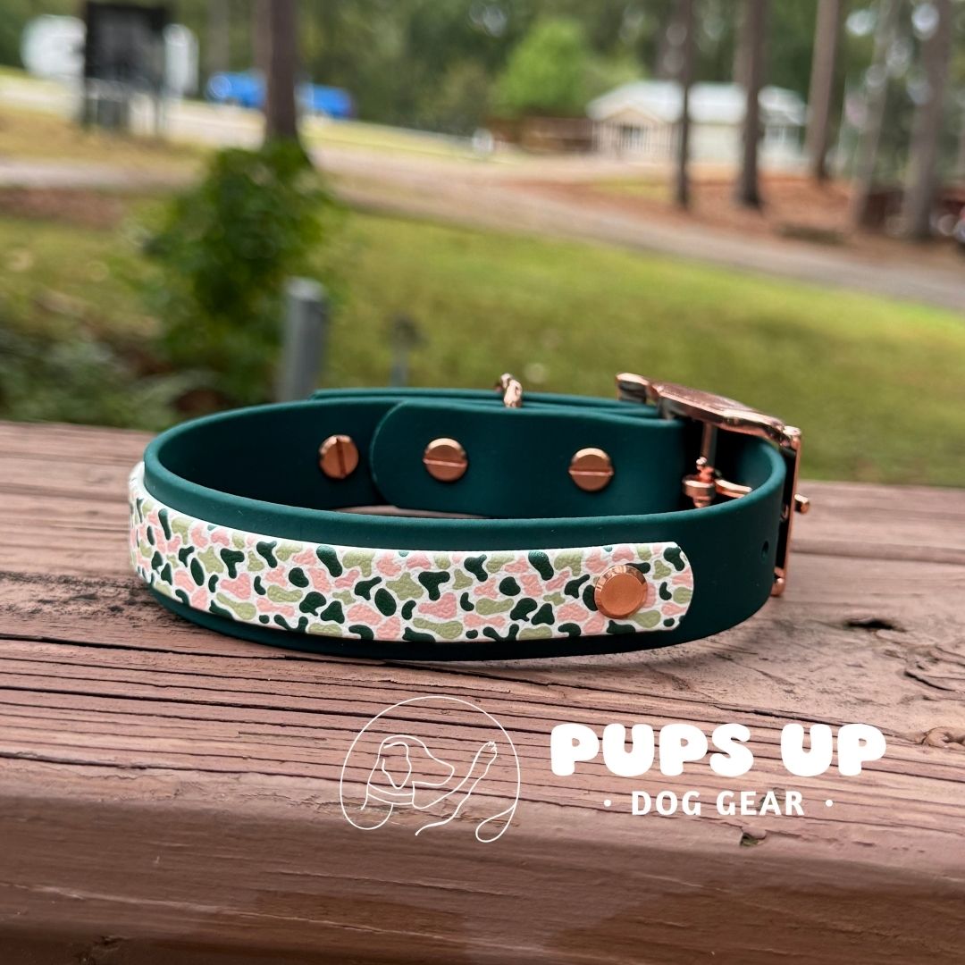 1" w/ Overlay Rose Gold Camo Collar