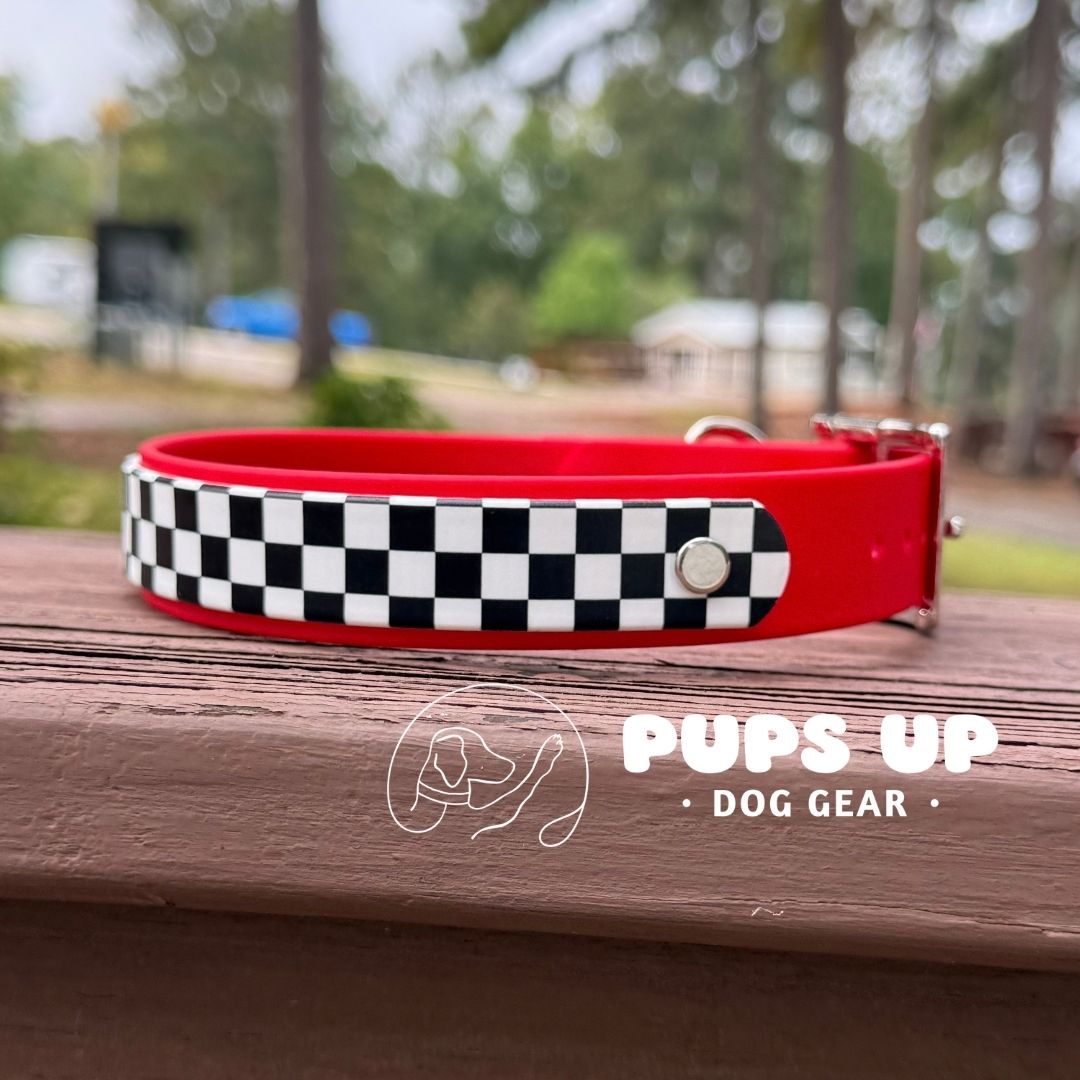1" w/ Overlay Checkerboard Collar