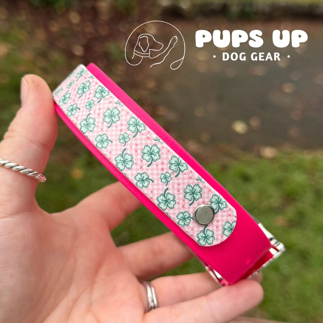 1" w/ Overlay Checkerboard Clover Collar