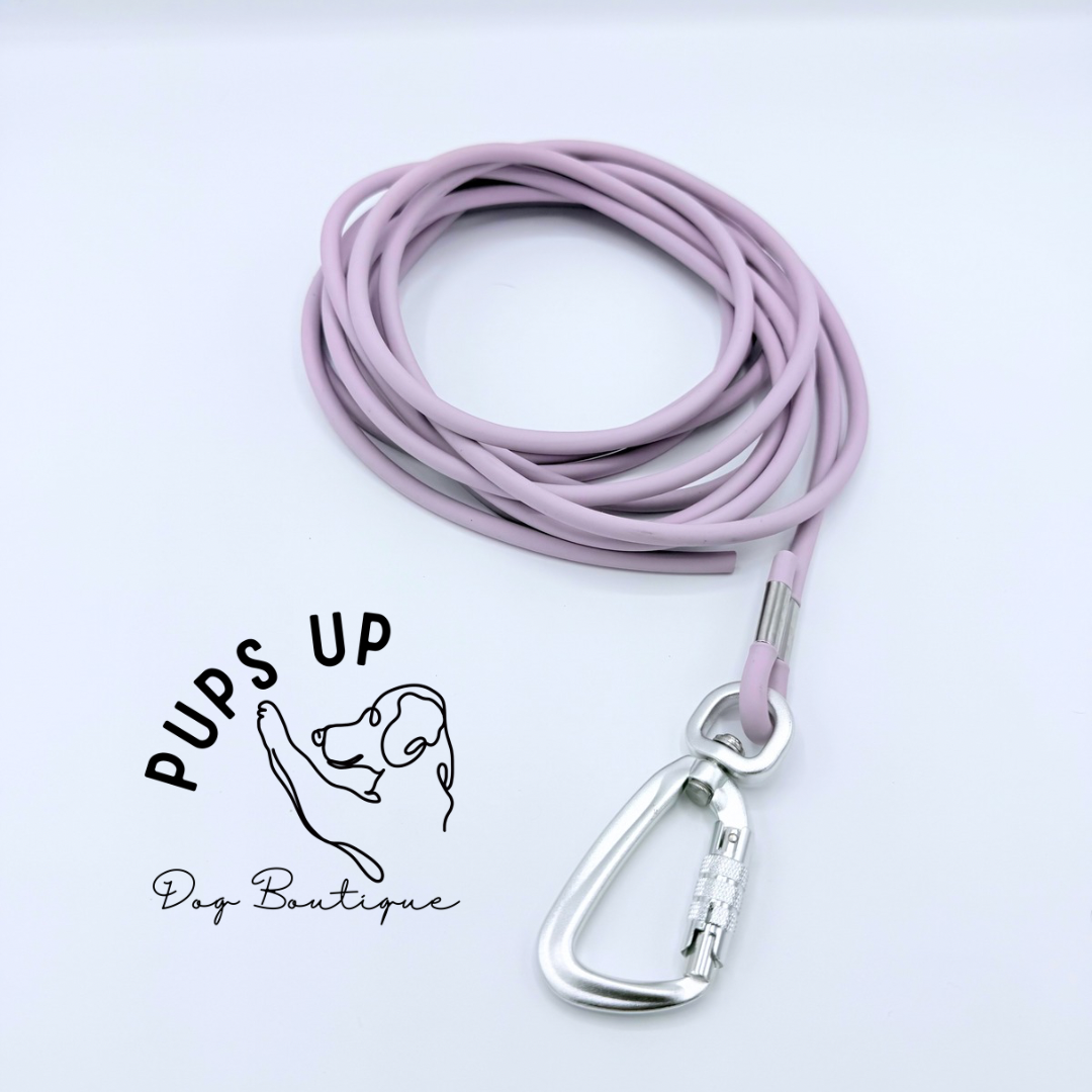 1/4" Biothane Rope Long Line with Aluminum Carabiner