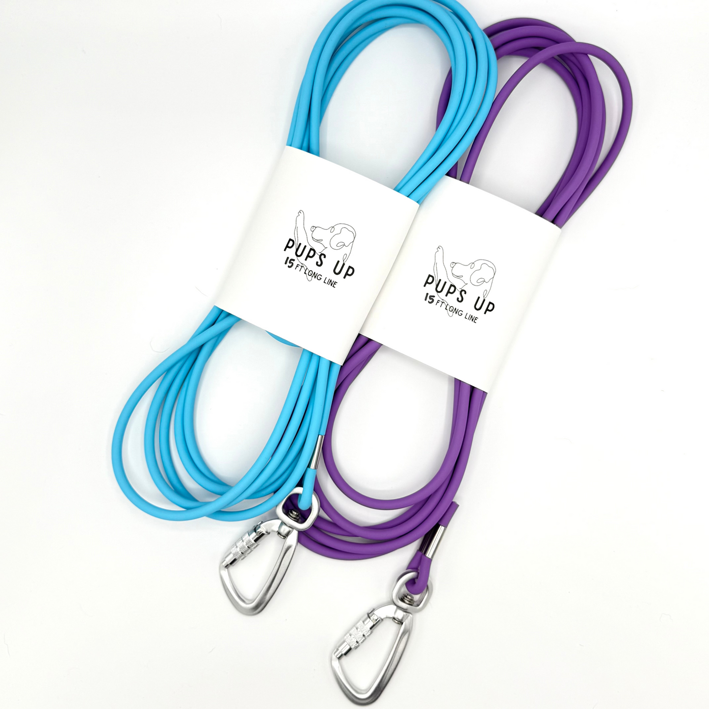 1/4" Biothane Rope Long Line with Aluminum Carabiner