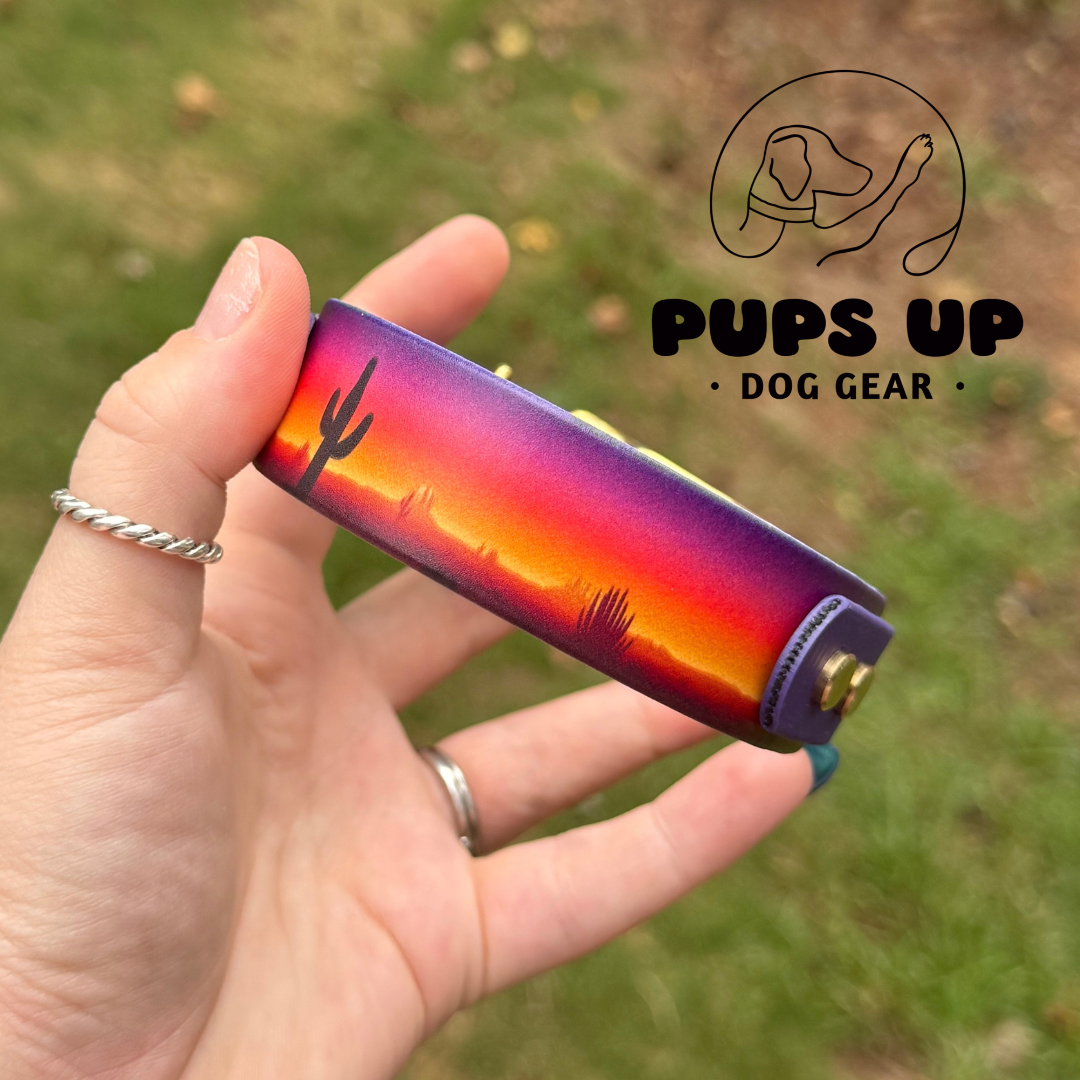 PREMADE 1" Tapered Desert Sunset Collar