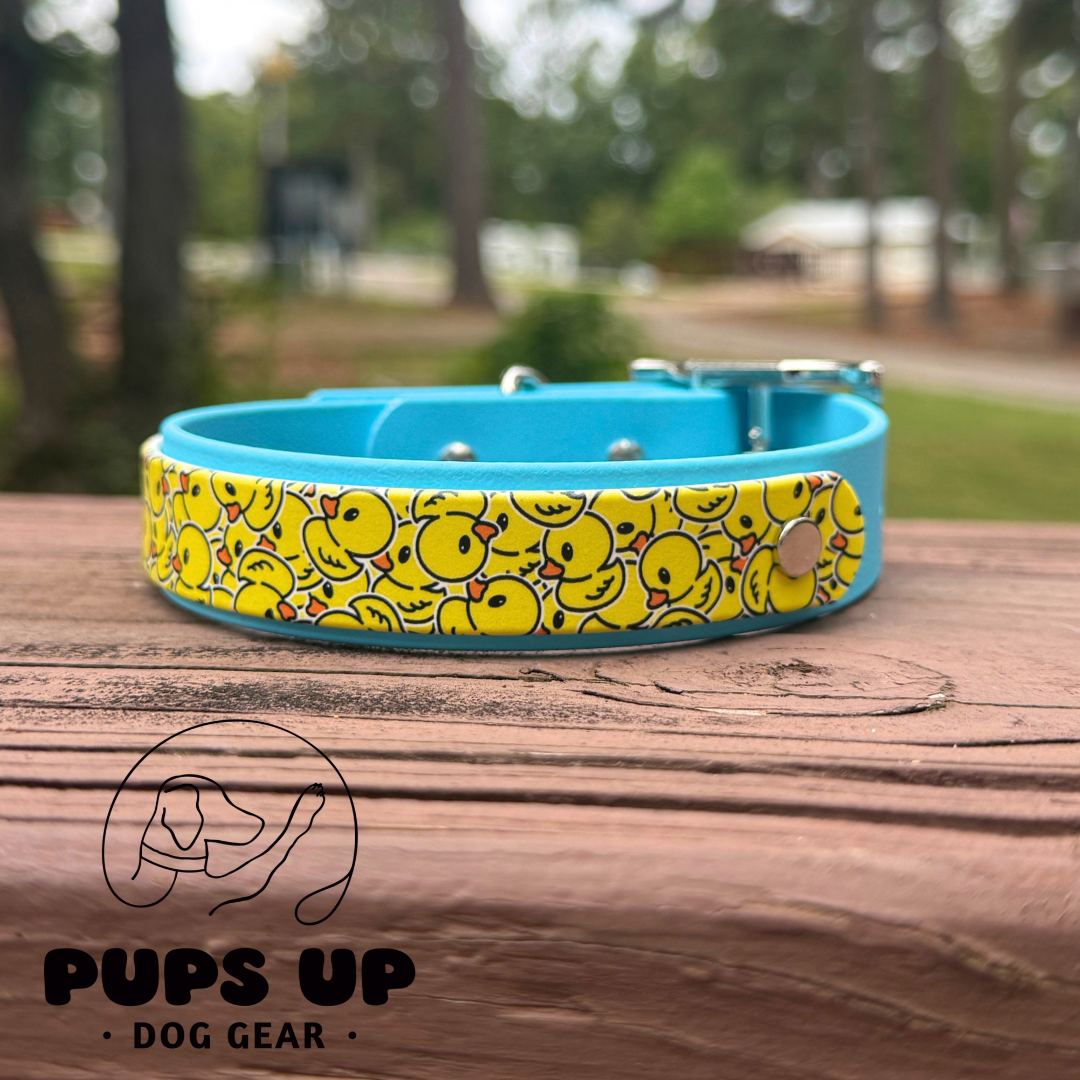 PREMADE 1" Rubber Duck Overlay Collar