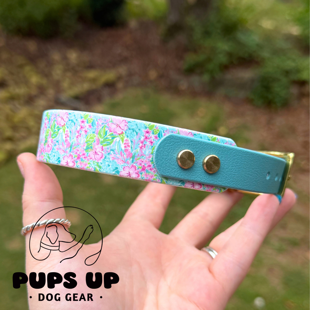 PREMADE 1" Tapered Beachy Floral Collar