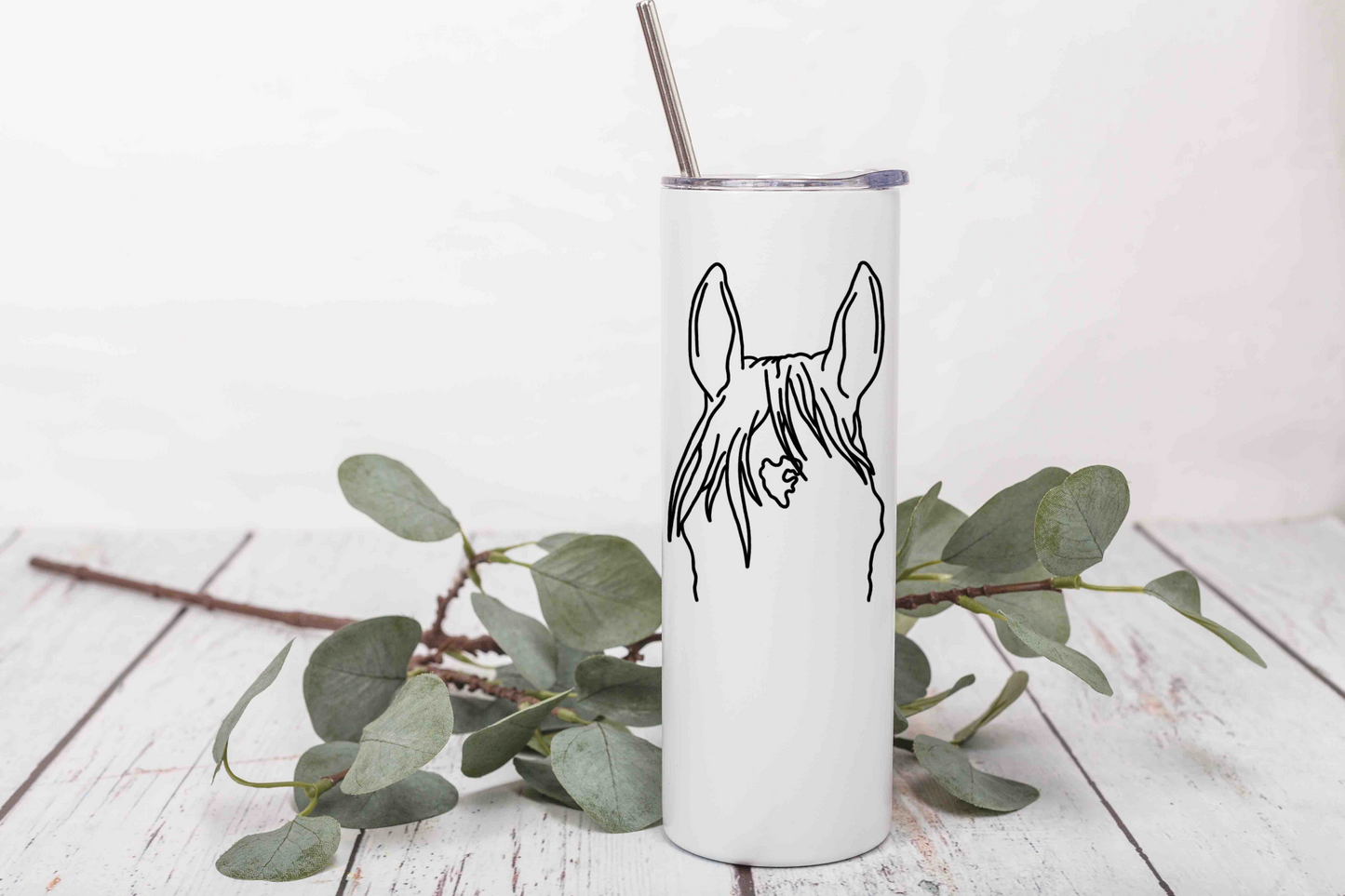 Custom Horse Outline Tumbler