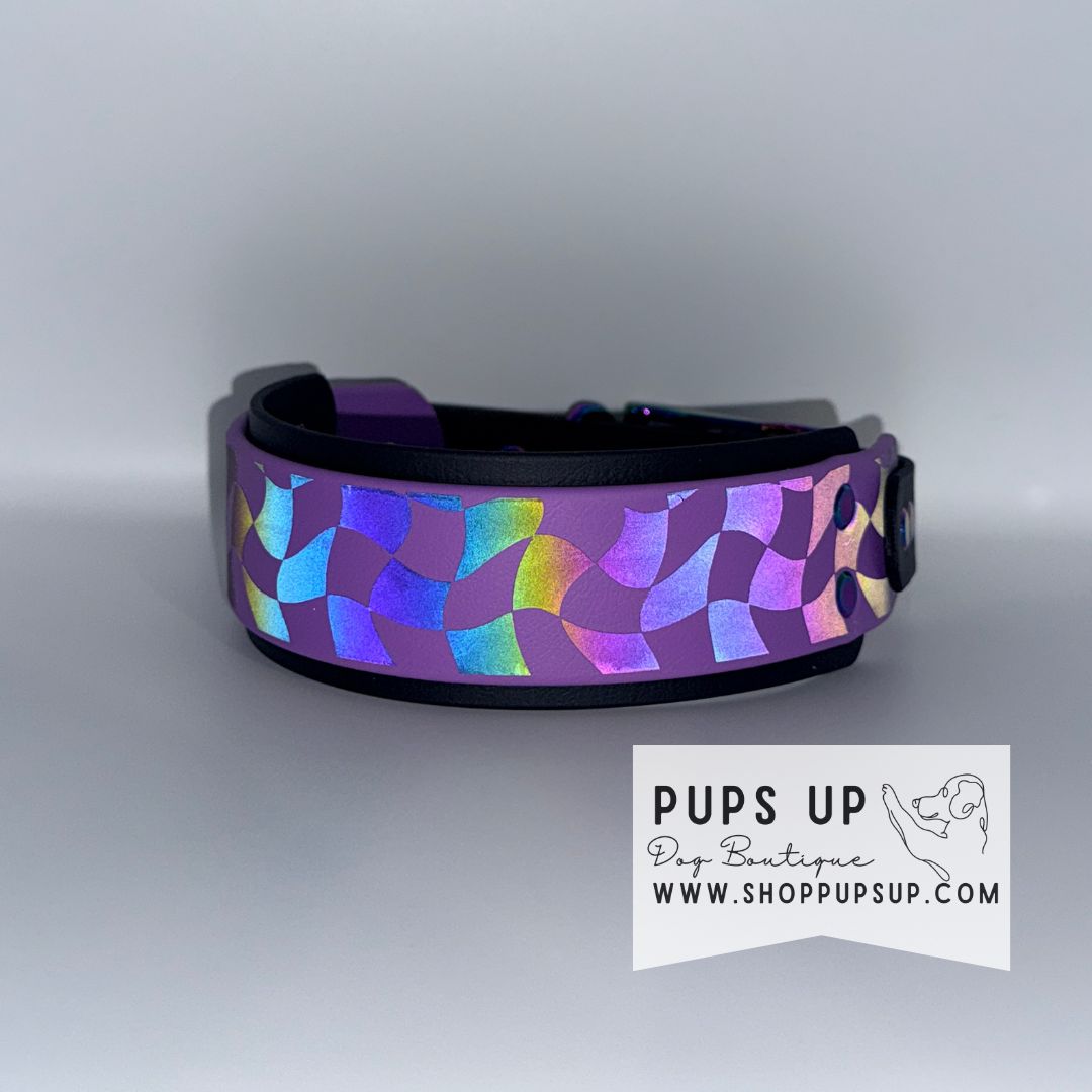 2" Wavy Checkered Checkered Collar